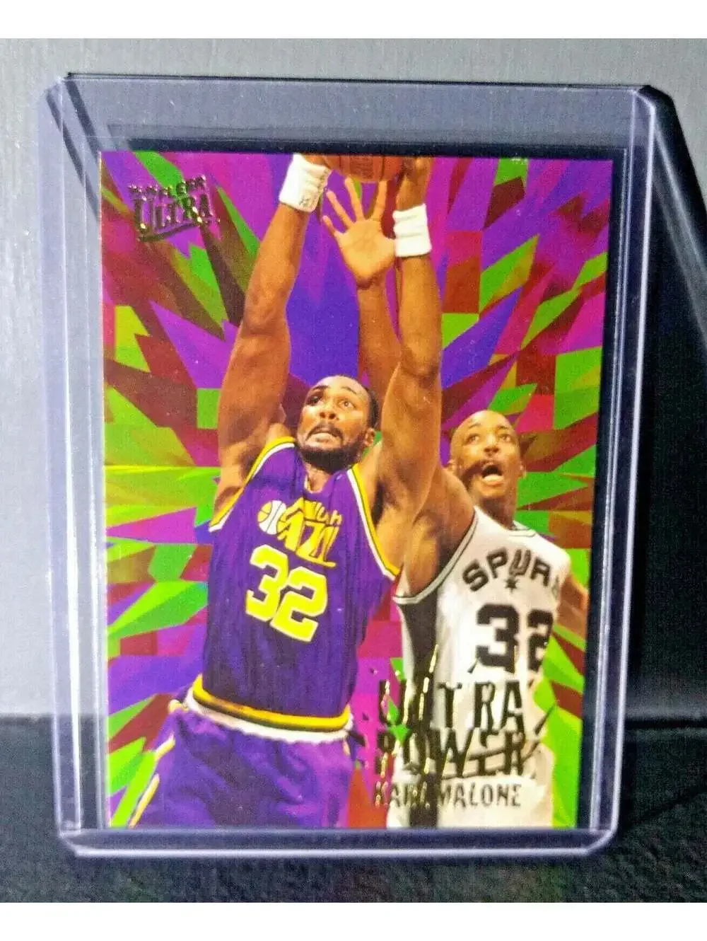 1995-96 Karl Malone Fleer Ultra Ultra Power #5 Basketball Card